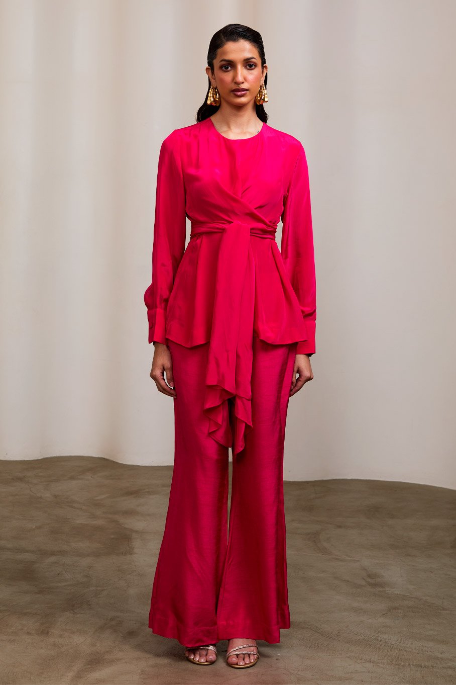 Tie Up Top with Pants - Image 2