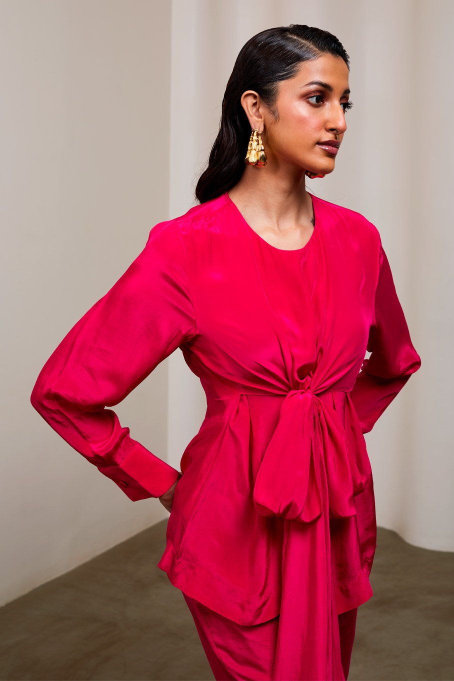 Tie Up Top with Pants - Image 4